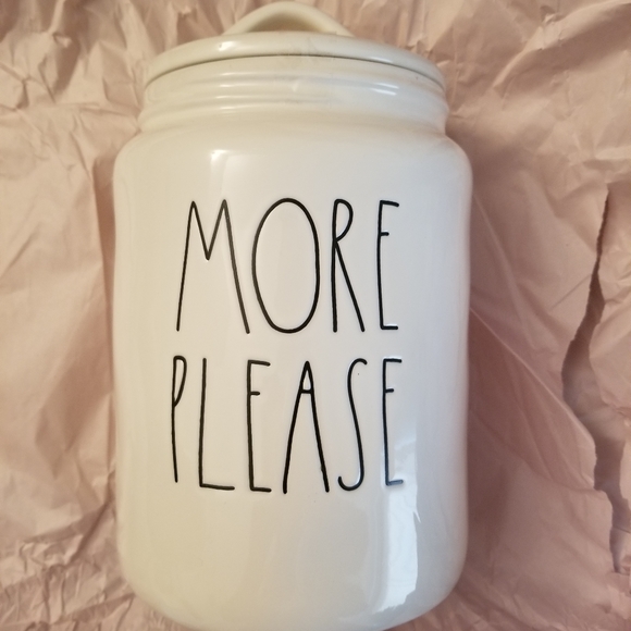 Rae Dunn Other - Rae Dunn MORE PLEASE Canister Rae Dunn Other - Rae Dunn MORE PLEASE Canister
